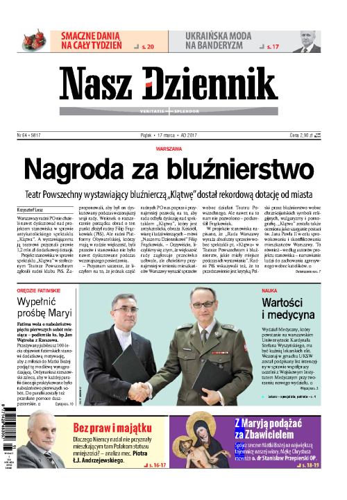 Nasz Dziennik z dnia 17.03.2017 wydanie PDF