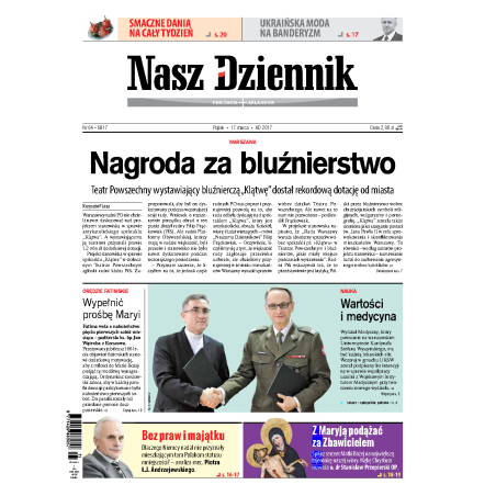Nasz Dziennik z dnia 17.03.2017 wydanie PDF