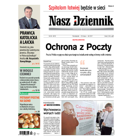Nasz Dziennik z dnia 20.03.2017 wydanie PDF