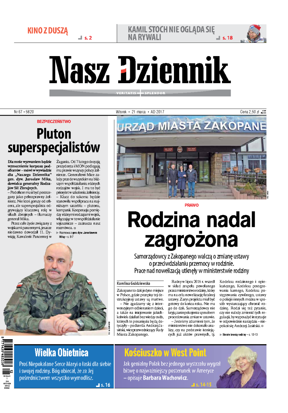 Nasz Dziennik z dnia 21.03.2017 wydanie PDF