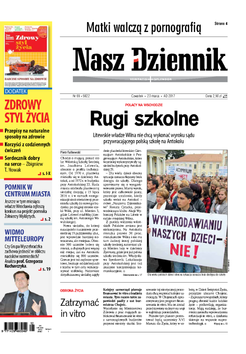 Nasz Dziennik z dnia 23.03.2017 wydanie PDF