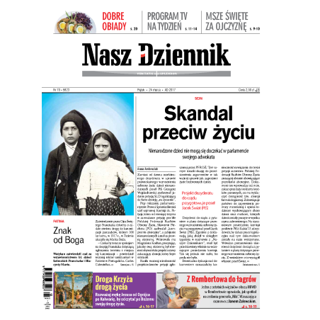 Nasz Dziennik z dnia 24.03.2017 wydanie PDF