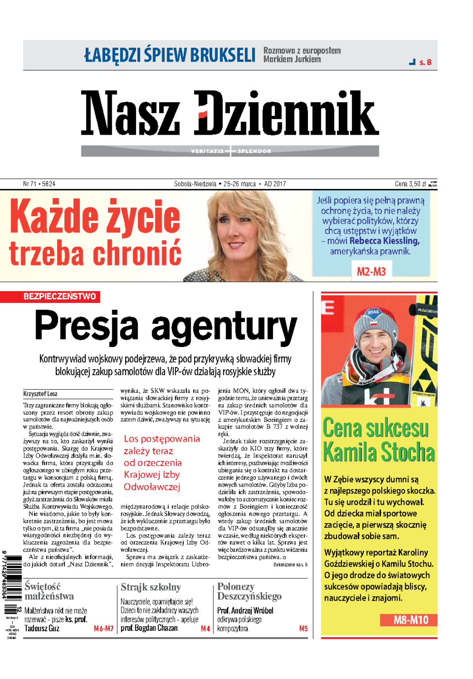 Nasz Dziennik z dnia 25.03.2017 wydanie PDF