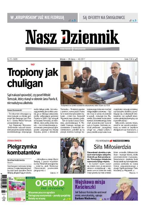 Nasz Dziennik z dnia 28.03.2017 wydanie PDF