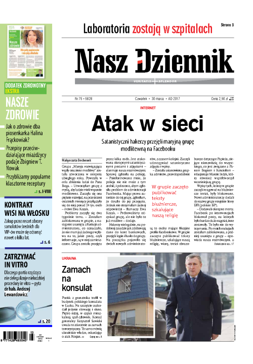 Nasz Dziennik z dnia 30.03.2017 wydanie PDF