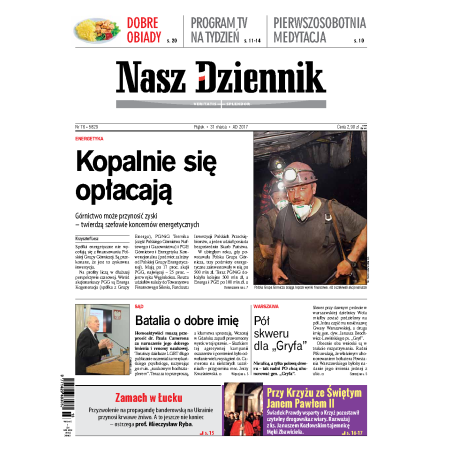 Nasz Dziennik z dnia 31.03.2017 wydanie PDF