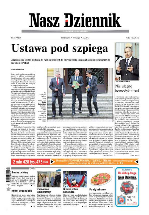 Nasz Dziennik z dnia 11.02.2013 wydanie PDF