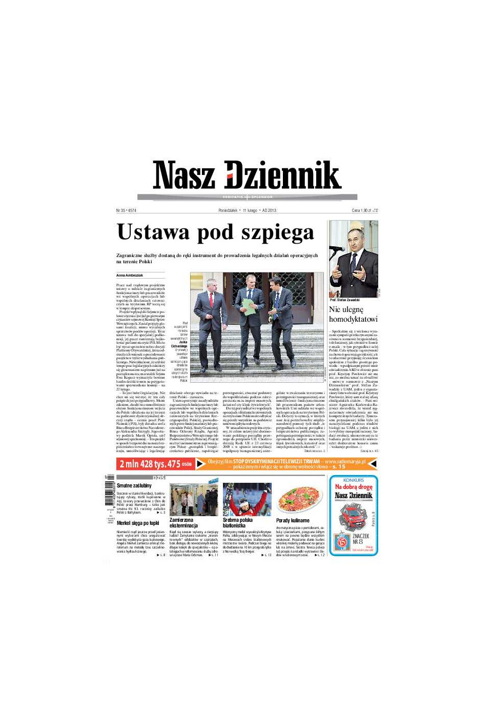 Nasz Dziennik z dnia 11.02.2013 wydanie PDF