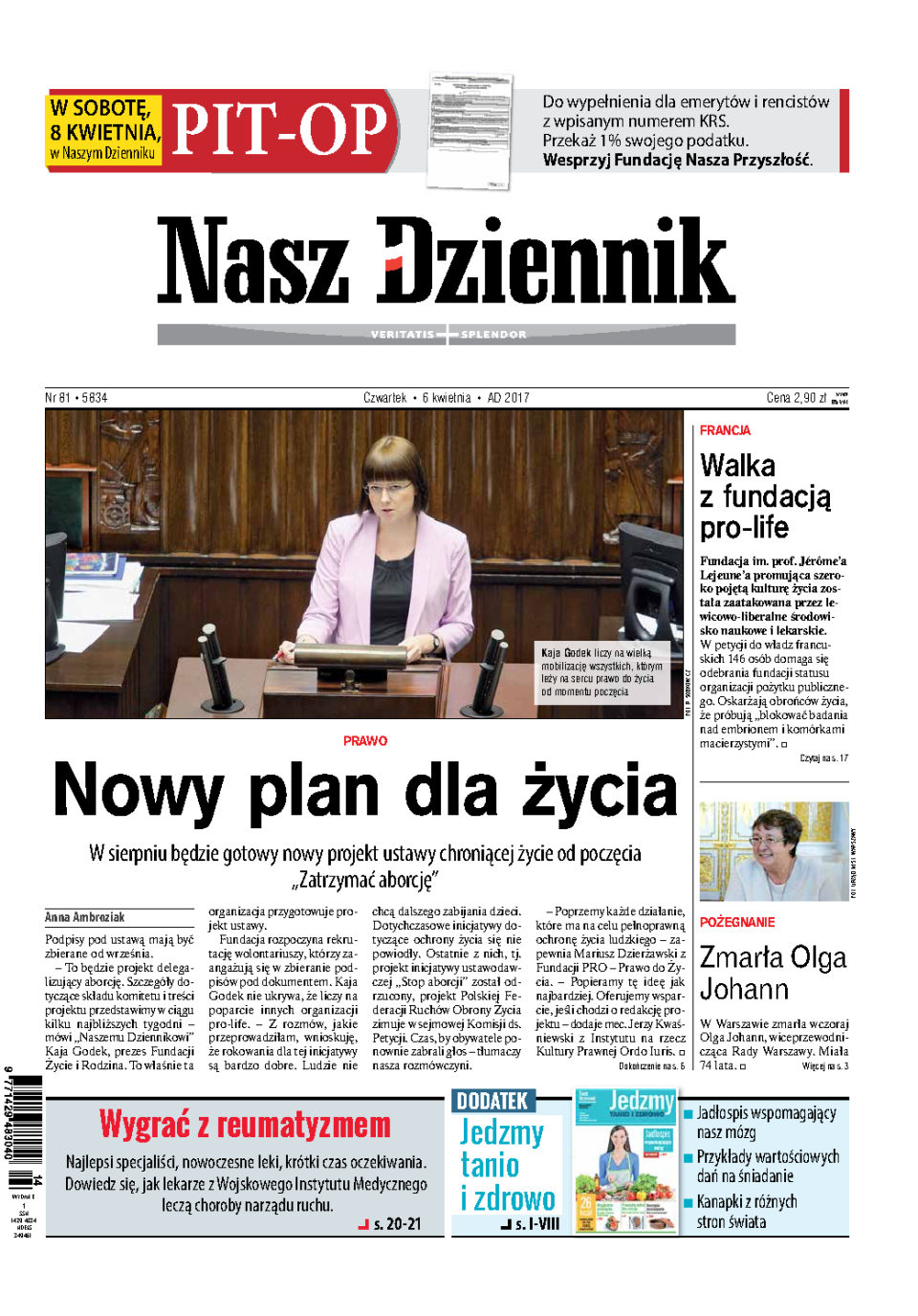 Nasz Dziennik z dnia 06.04.2017 wydanie PDF