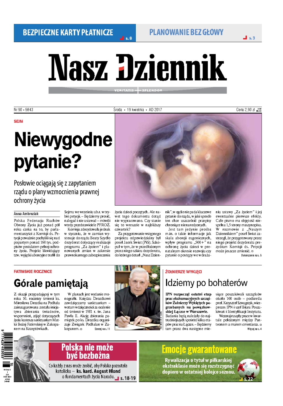 Nasz Dziennik z dnia 19.04.2017 wydanie PDF