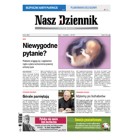 Nasz Dziennik z dnia 19.04.2017 wydanie PDF