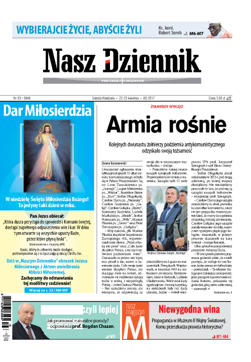Nasz Dziennik z dnia 22.04.2017 wydanie PDF