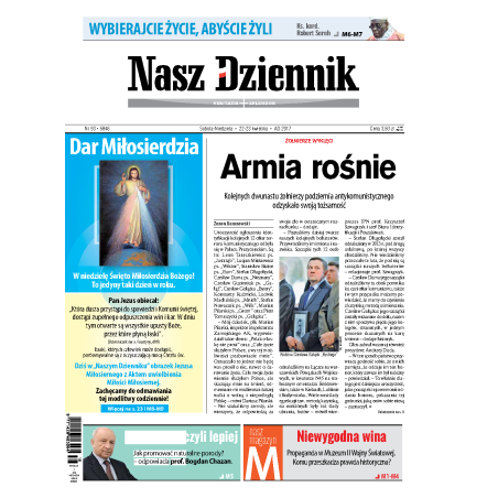 Nasz Dziennik z dnia 22.04.2017 wydanie PDF