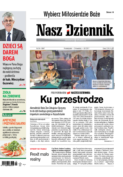 Nasz Dziennik z dnia 24.04.2017 wydanie PDF