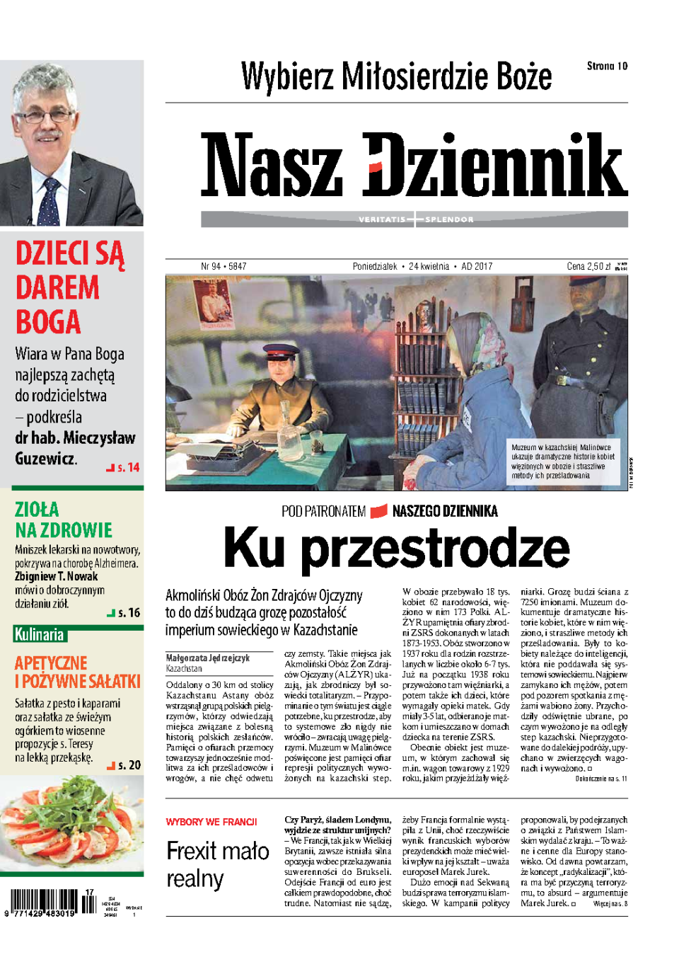 Nasz Dziennik z dnia 24.04.2017 wydanie PDF