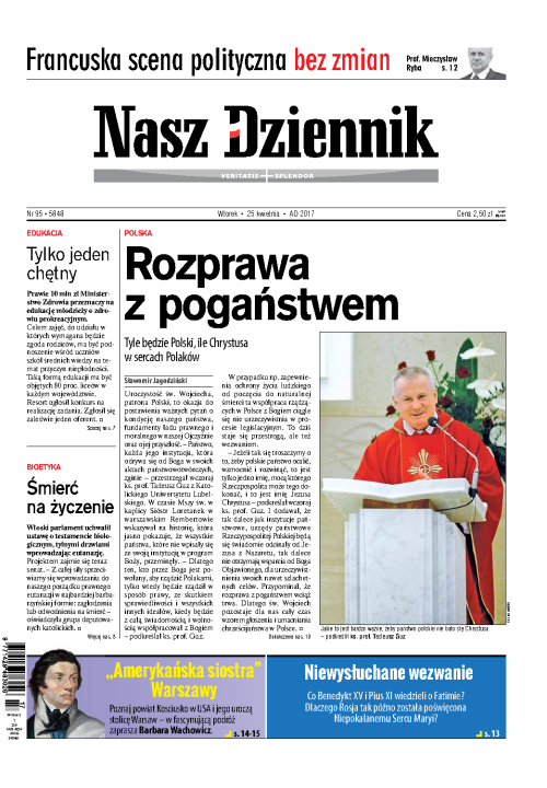 Nasz Dziennik z dnia 25.04.2017 wydanie PDF