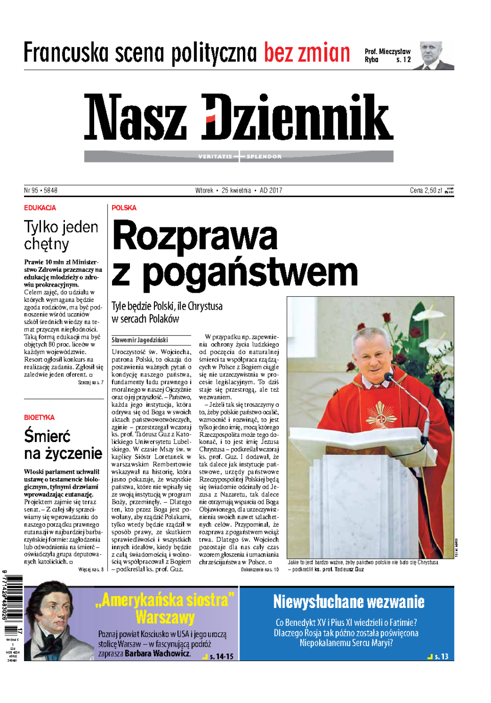 Nasz Dziennik z dnia 25.04.2017 wydanie PDF