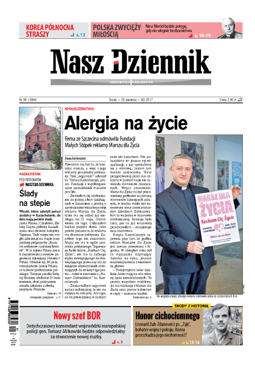 Nasz Dziennik z dnia 26.04.2017 wydanie PDF