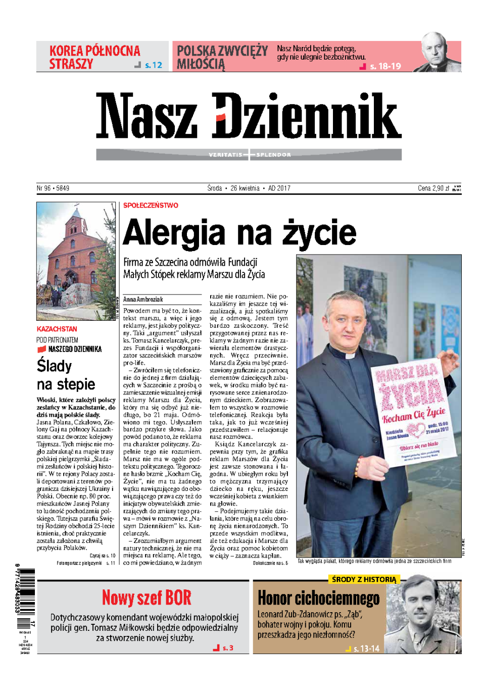 Nasz Dziennik z dnia 26.04.2017 wydanie PDF