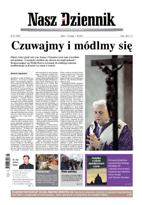 Nasz Dziennik z dnia 13.02.2013 wydanie PDF