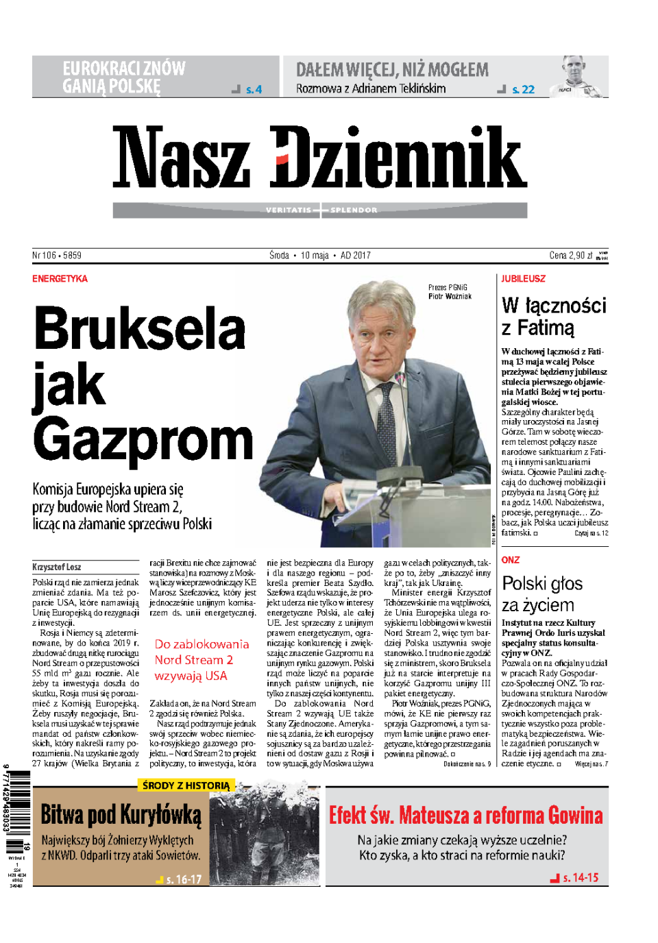 Nasz Dziennik z dnia 10.05.2017 wydanie PDF