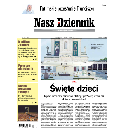 Nasz Dziennik z dnia 15.05.2017 wydanie PDF