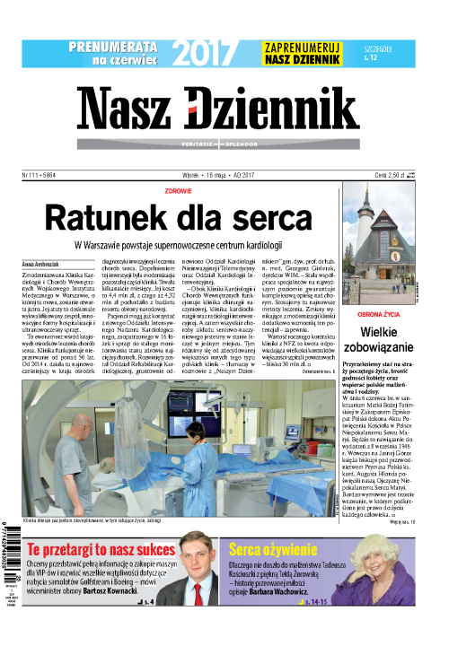 Nasz Dziennik z dnia 16.05.2017 wydanie PDF