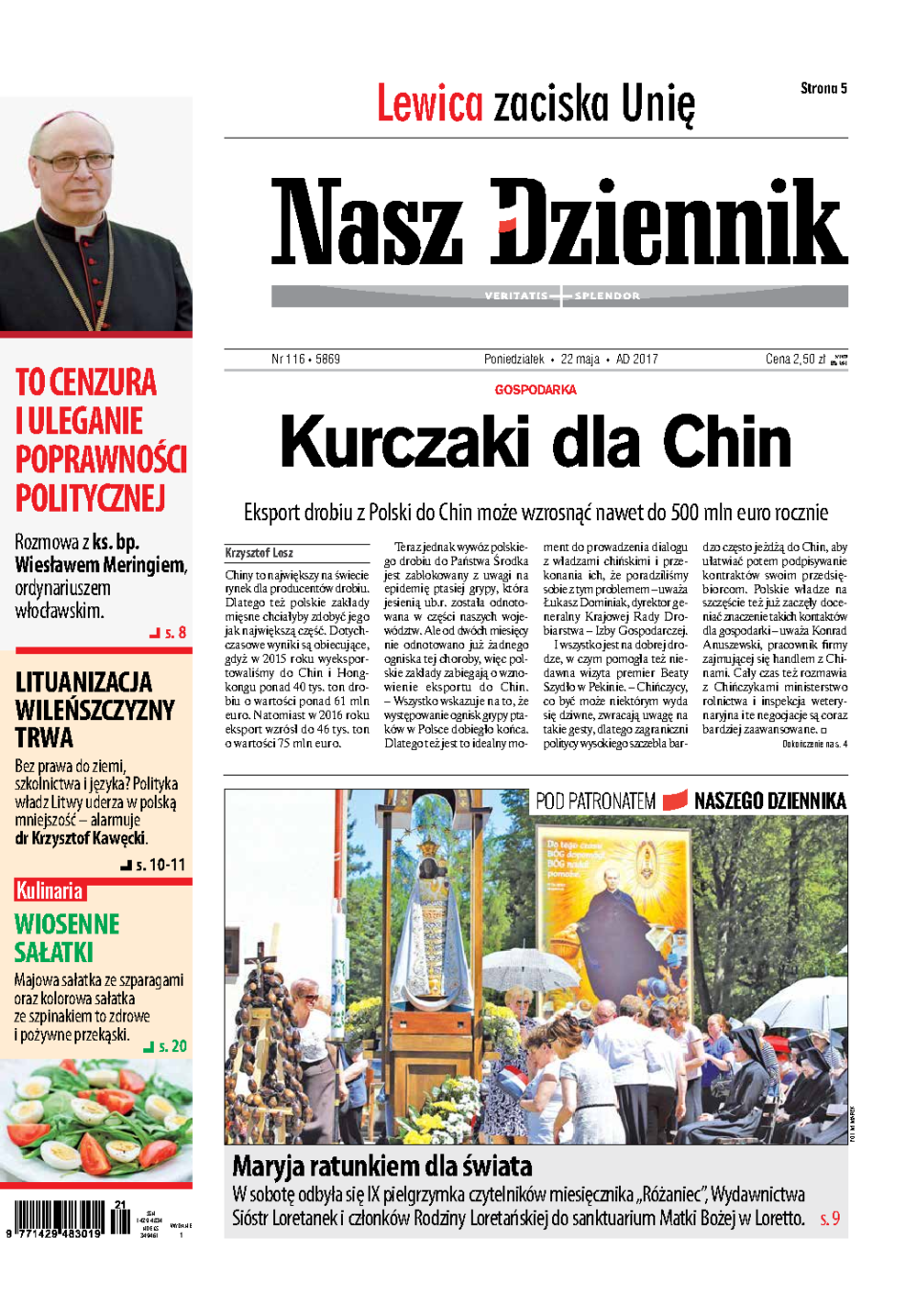 Nasz Dziennik z dnia 22.05.2017 wydanie PDF