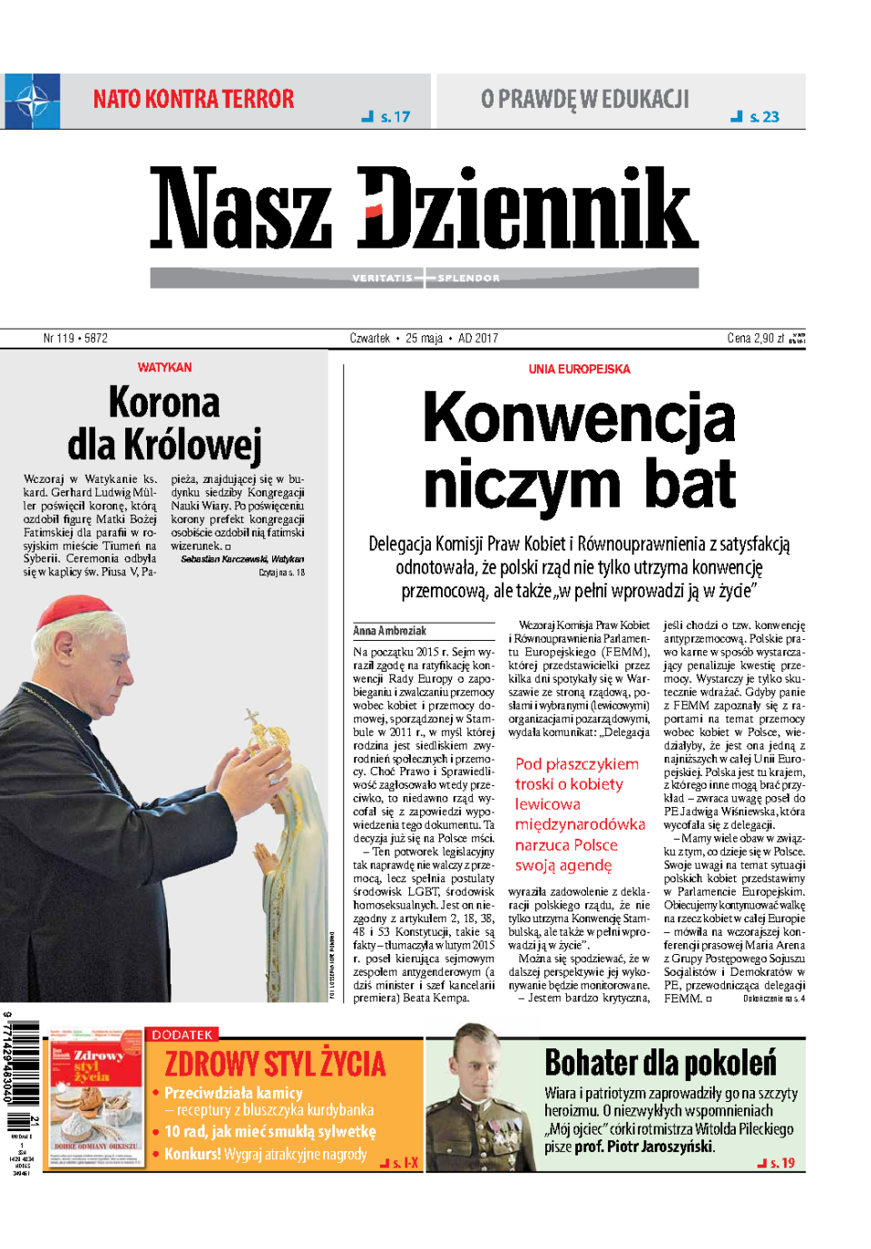 Nasz Dziennik z dnia 25.05.2017 wydanie PDF