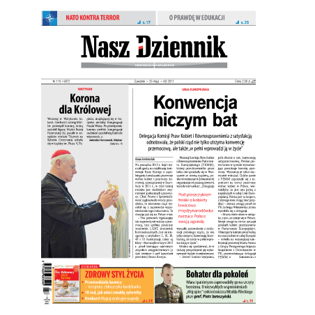 Nasz Dziennik z dnia 25.05.2017 wydanie PDF