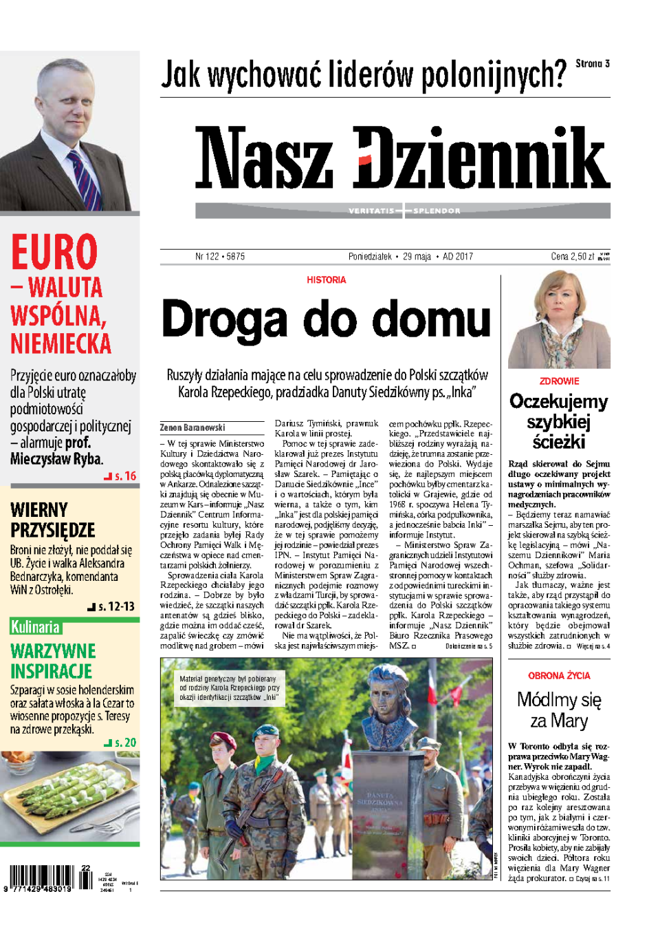 Nasz Dziennik z dnia 29.05.2017 wydanie PDF