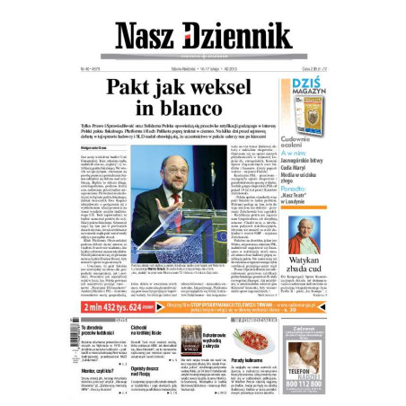 Nasz Dziennik z dnia 16.02.2013 wydanie PDF