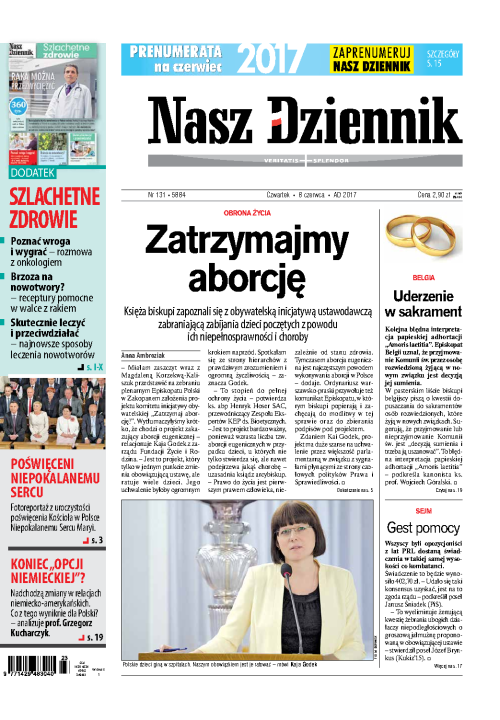 Nasz Dziennik z dnia 08.06.2017 wydanie PDF