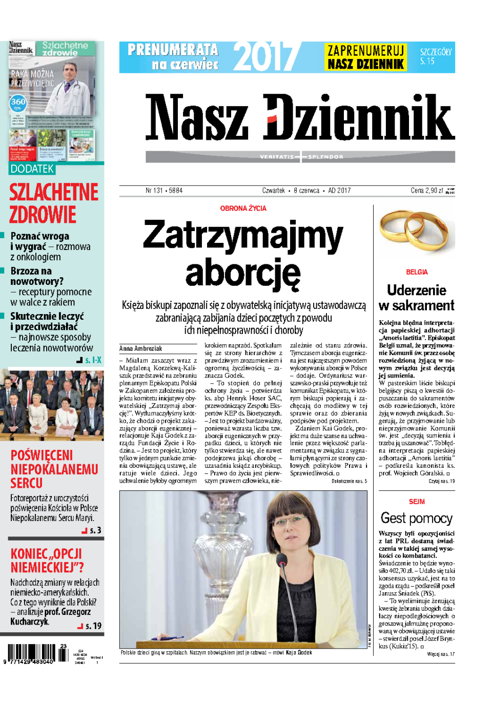 Nasz Dziennik z dnia 08.06.2017 wydanie PDF