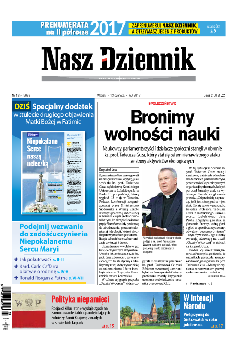 Nasz Dziennik z dnia 13.06.2017 wydanie PDF