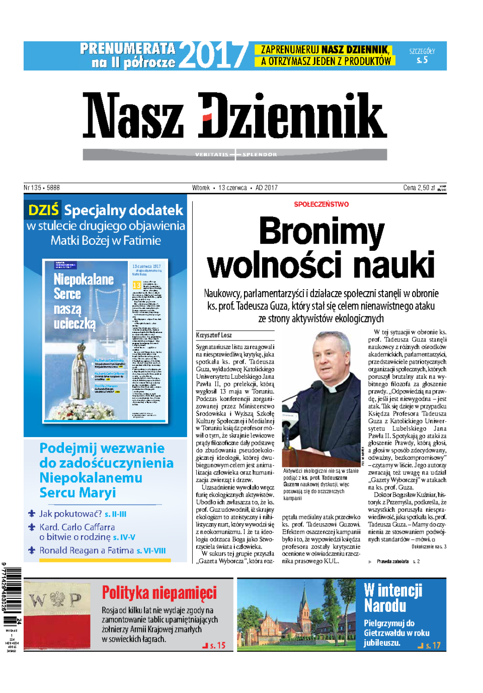 Nasz Dziennik z dnia 13.06.2017 wydanie PDF