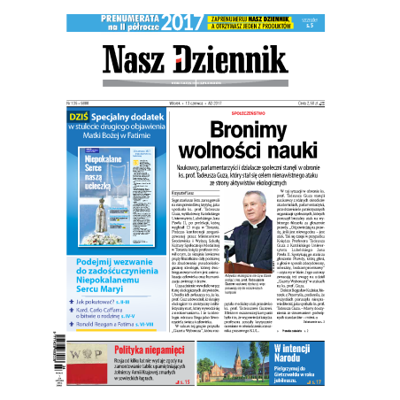 Nasz Dziennik z dnia 13.06.2017 wydanie PDF