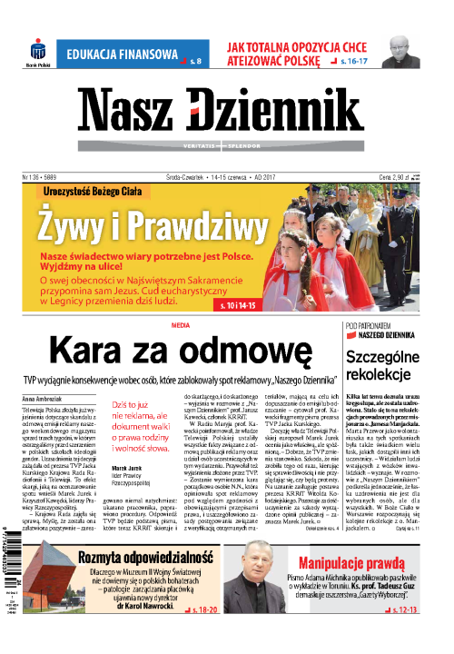 Nasz Dziennik z dnia 14.06.2017 wydanie PDF
