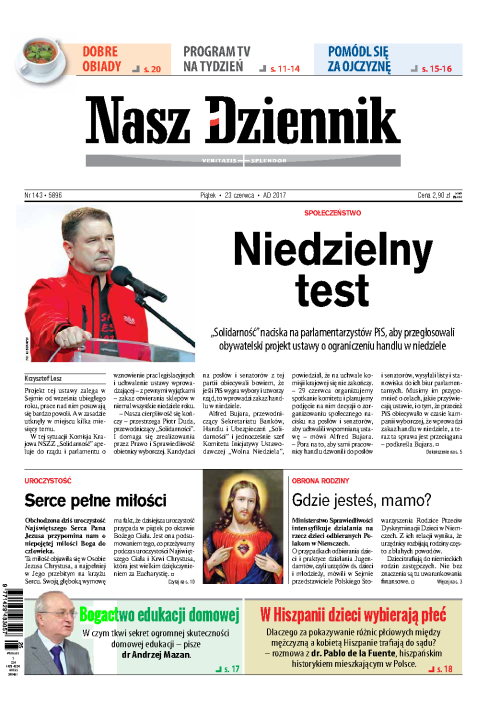Nasz Dziennik z dnia 23.06.2017 wydanie PDF