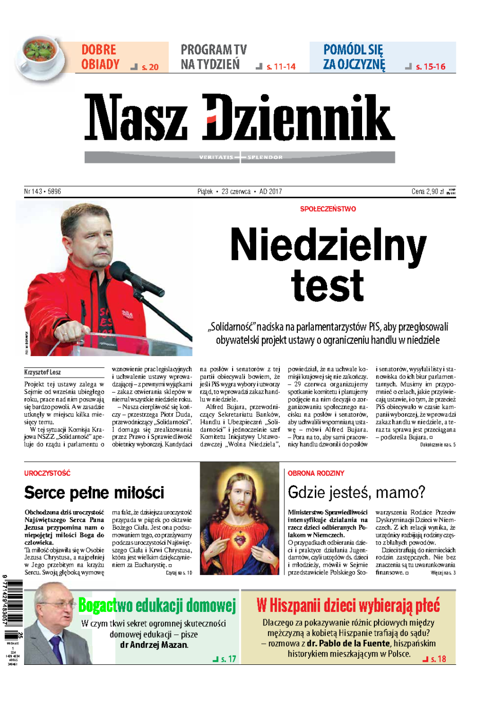 Nasz Dziennik z dnia 23.06.2017 wydanie PDF