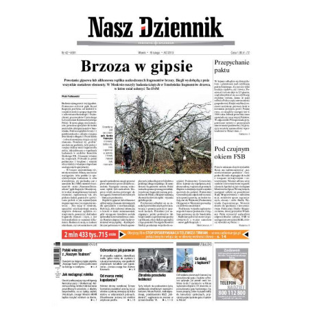Nasz Dziennik z dnia 19.02.2013 wydanie PDF