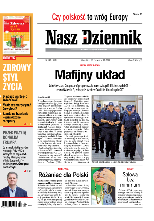 Nasz Dziennik z dnia 29.06.2017 wydanie PDF