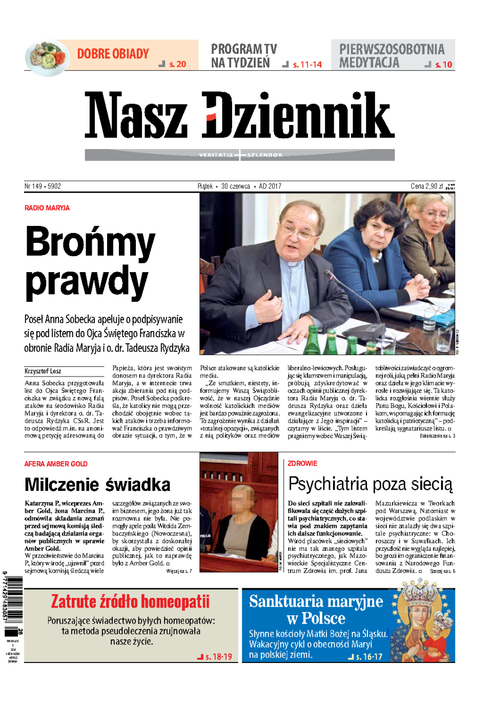 Nasz Dziennik z dnia 30.06.2017 wydanie PDF