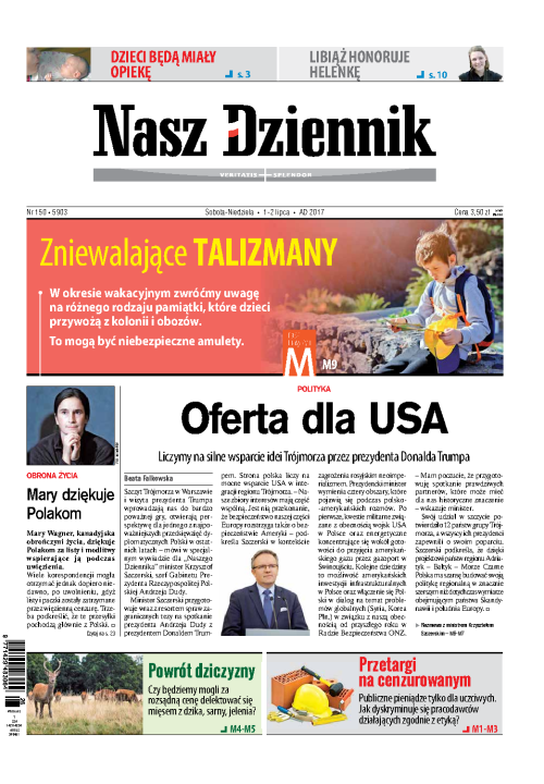 Nasz Dziennik z dnia 01.07.2017 wydanie PDF