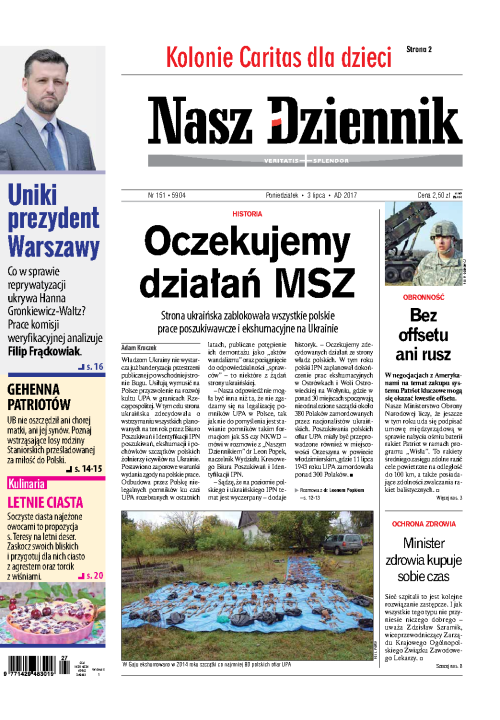Nasz Dziennik z dnia 03.07.2017 wydanie PDF