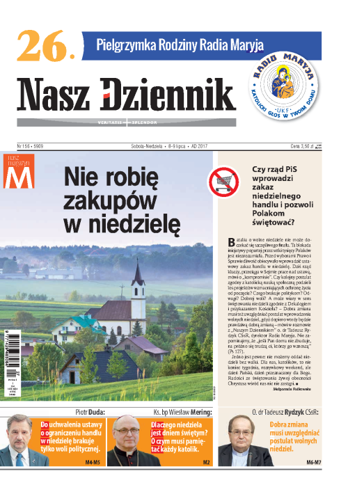 Nasz Dziennik z dnia 08.07.2017 wydanie PDF