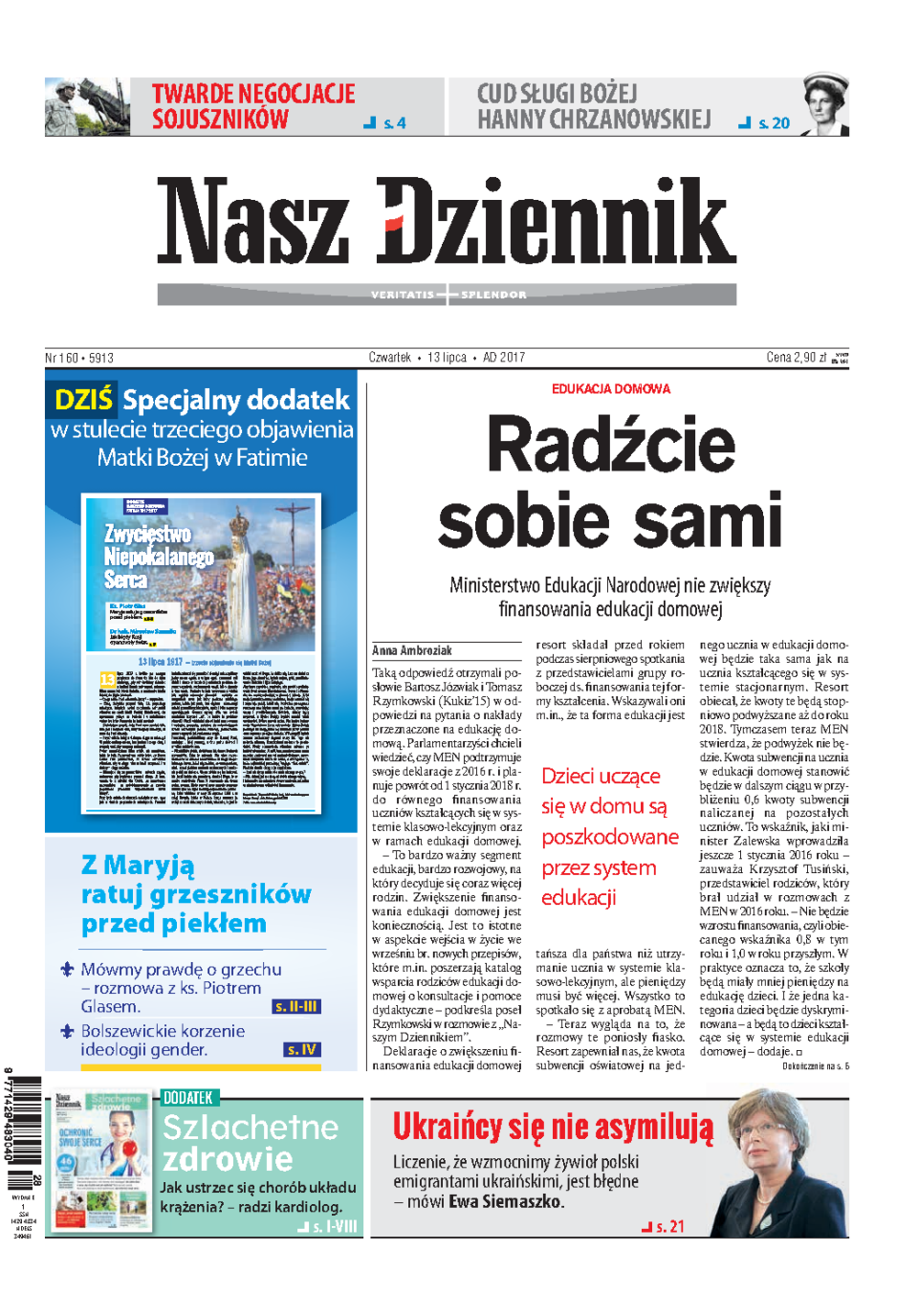 Nasz Dziennik z dnia 13.07.2017 wydanie PDF