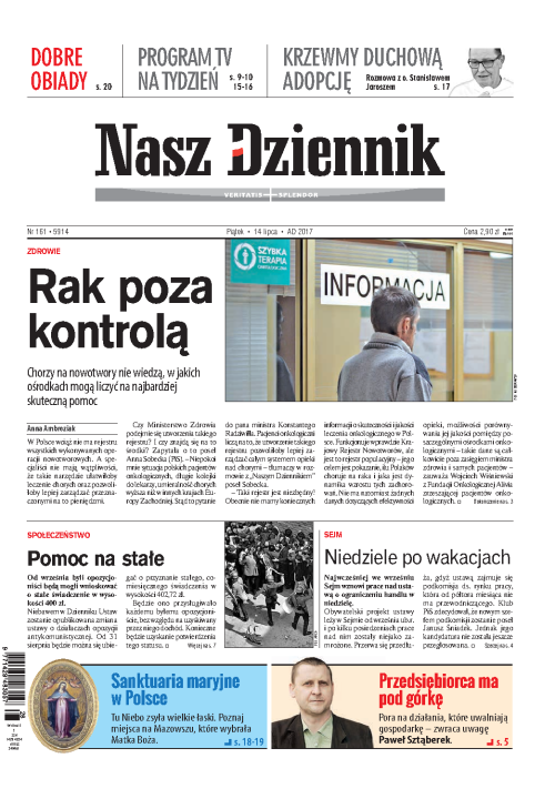 Nasz Dziennik z dnia 14.07.2017 wydanie PDF