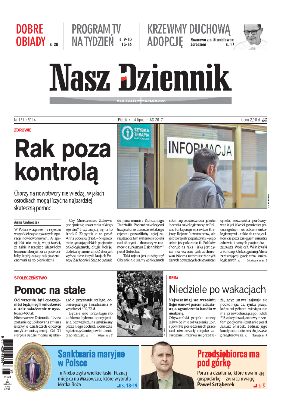Nasz Dziennik z dnia 14.07.2017 wydanie PDF