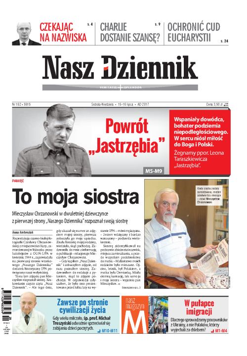 Nasz Dziennik z dnia 15.07.2017 wydanie PDF